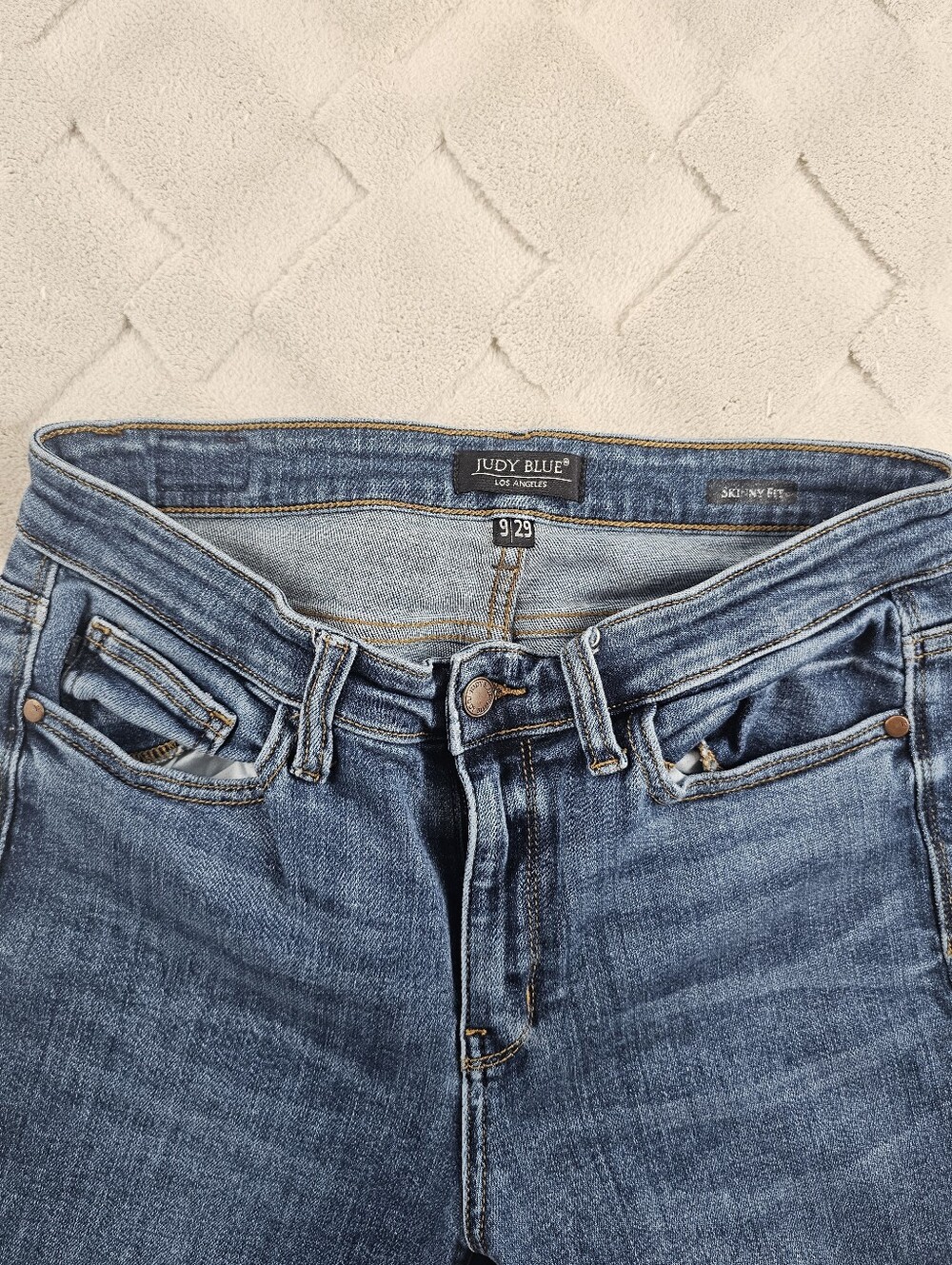Judy Blue Skinny Jeans Womens 29 Dark Wash Stretch Denim - Picture 2 of 9